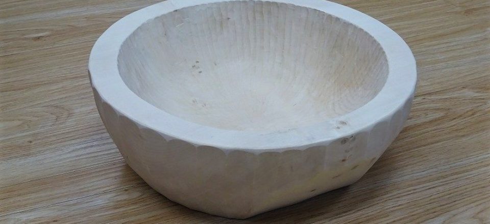 秋山木鉢 尺1寸5分 白木 003 | 秋山郷 本物無垢の輪切りテーブル発祥の 