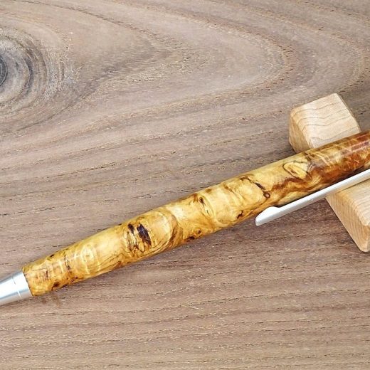 栃コブ杢の木軸シャーペン